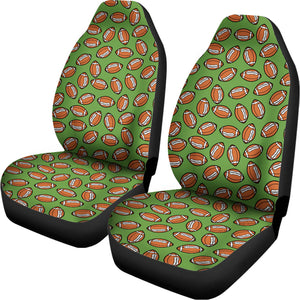 American Football Ball Pattern Print Universal Fit Car Seat Covers