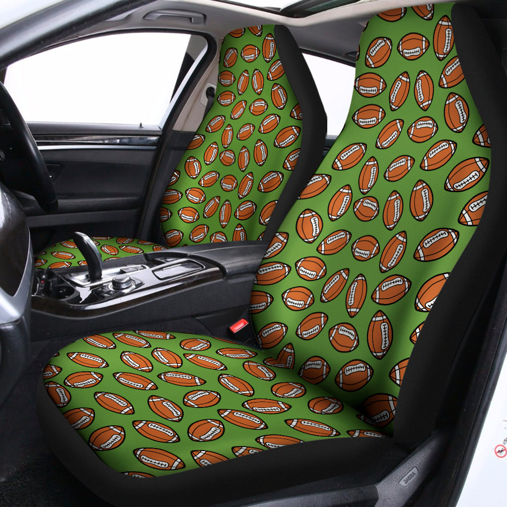 American Football Ball Pattern Print Universal Fit Car Seat Covers