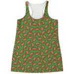 American Football Ball Pattern Print Women's Racerback Tank Top