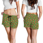 American Football Ball Pattern Print Women's Shorts