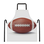 American Football Ball Print Apron