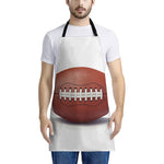 American Football Ball Print Apron