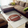 American Football Ball Print Area Rug