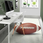 American Football Ball Print Area Rug