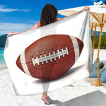 American Football Ball Print Beach Sarong Wrap