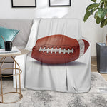 American Football Ball Print Blanket