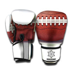 American Football Ball Print Boxing Gloves