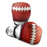 American Football Ball Print Boxing Gloves