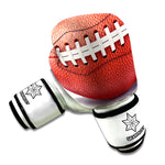 American Football Ball Print Boxing Gloves