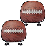 American Football Ball Print Car Headrest Covers