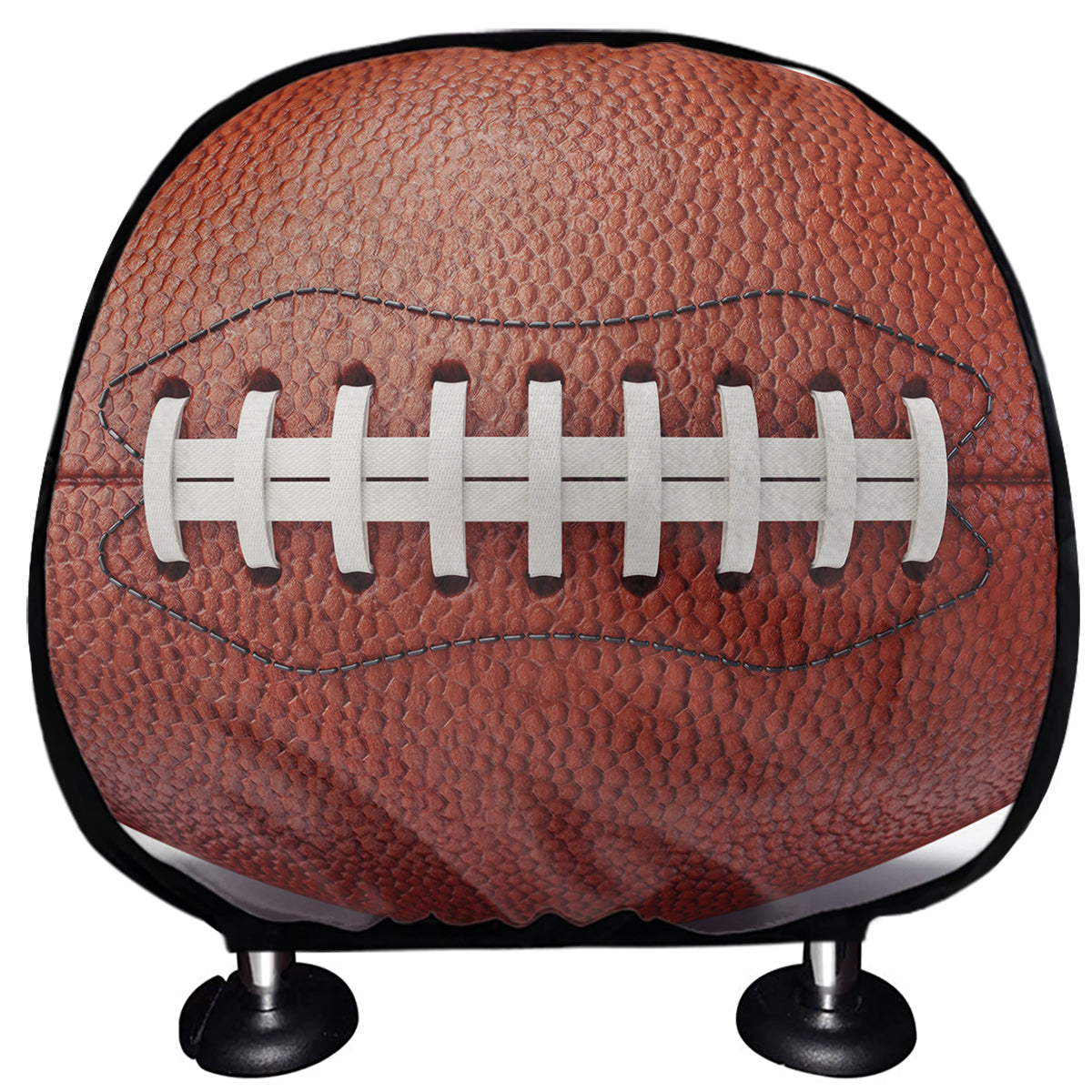 American Football Ball Print Car Headrest Covers