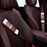 American Football Ball Print Car Seat Belt Covers