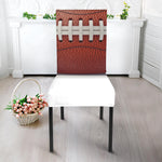 American Football Ball Print Dining Chair Slipcover