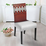 American Football Ball Print Dining Chair Slipcover