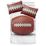 American Football Ball Print Duvet Cover Bedding Set