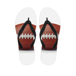 American Football Ball Print Flip Flops