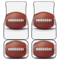 American Football Ball Print Front and Back Car Floor Mats