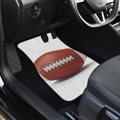 American Football Ball Print Front Car Floor Mats