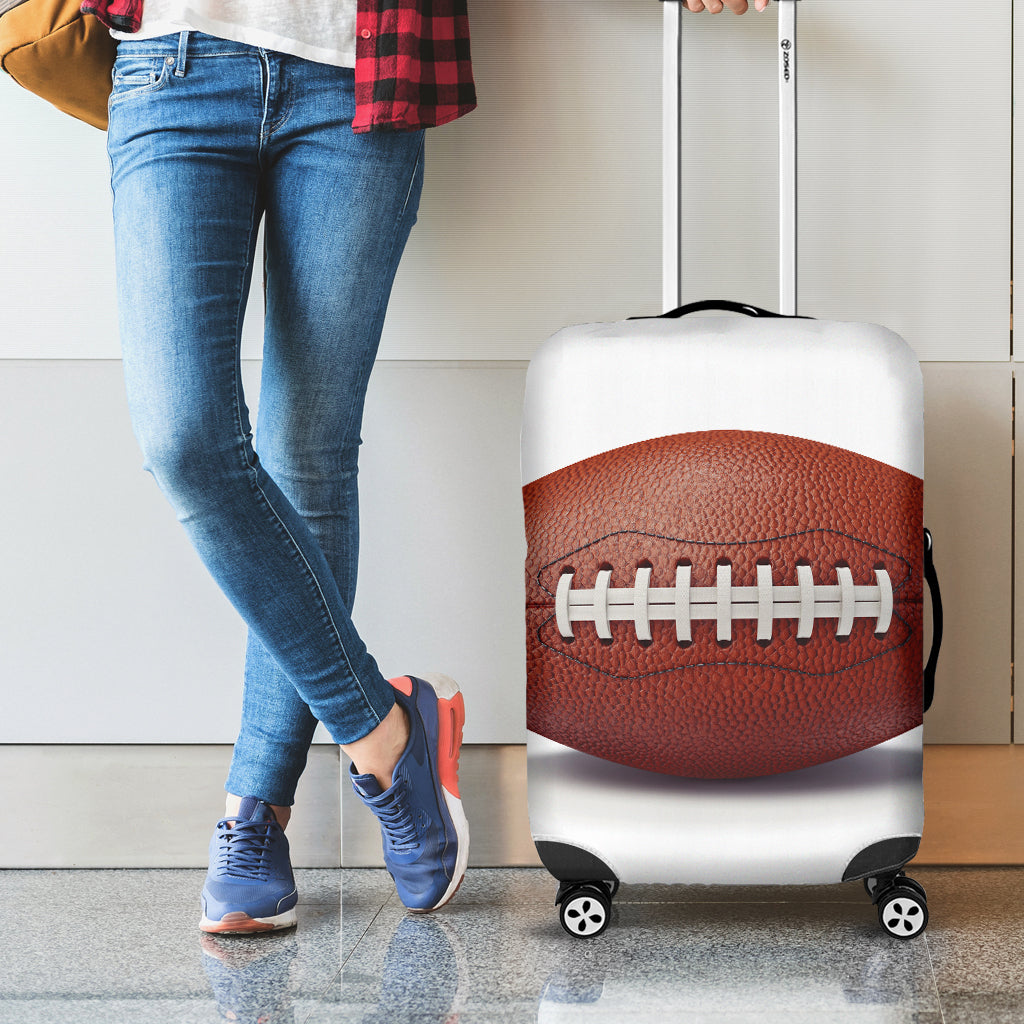 American Football Ball Print Luggage Cover
