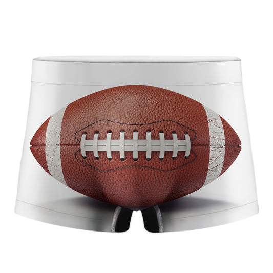 American Football Ball Print Men's Boxer Briefs