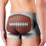 American Football Ball Print Men's Boxer Briefs