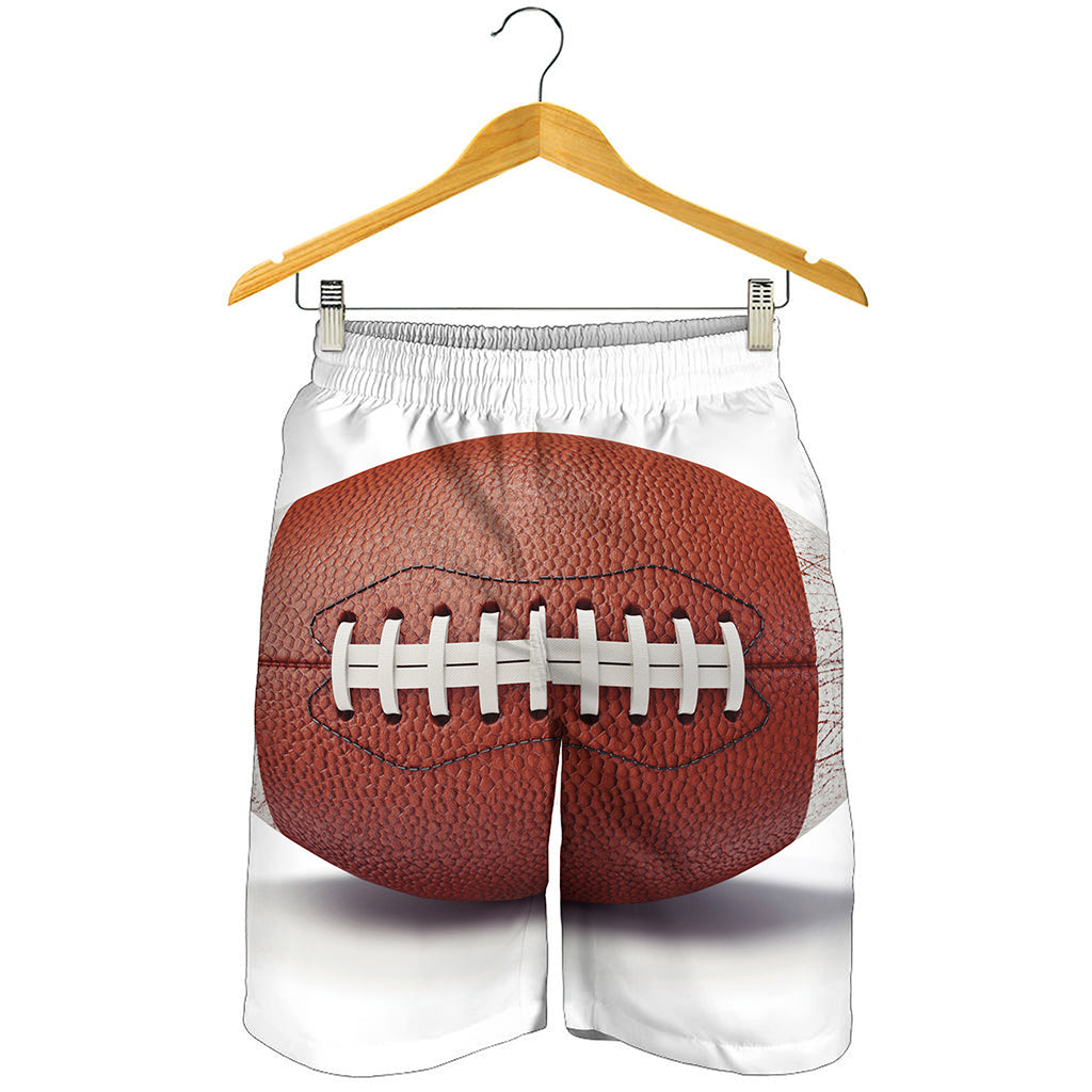 American Football Ball Print Men's Shorts