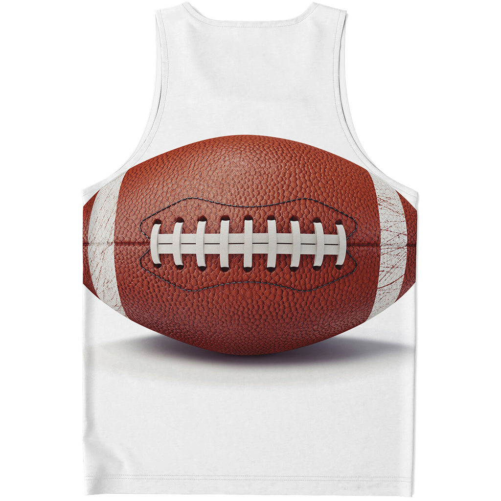American Football Ball Print Men's Tank Top