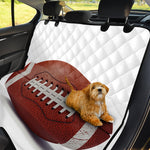 American Football Ball Print Pet Car Back Seat Cover