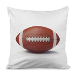 American Football Ball Print Pillow Cover