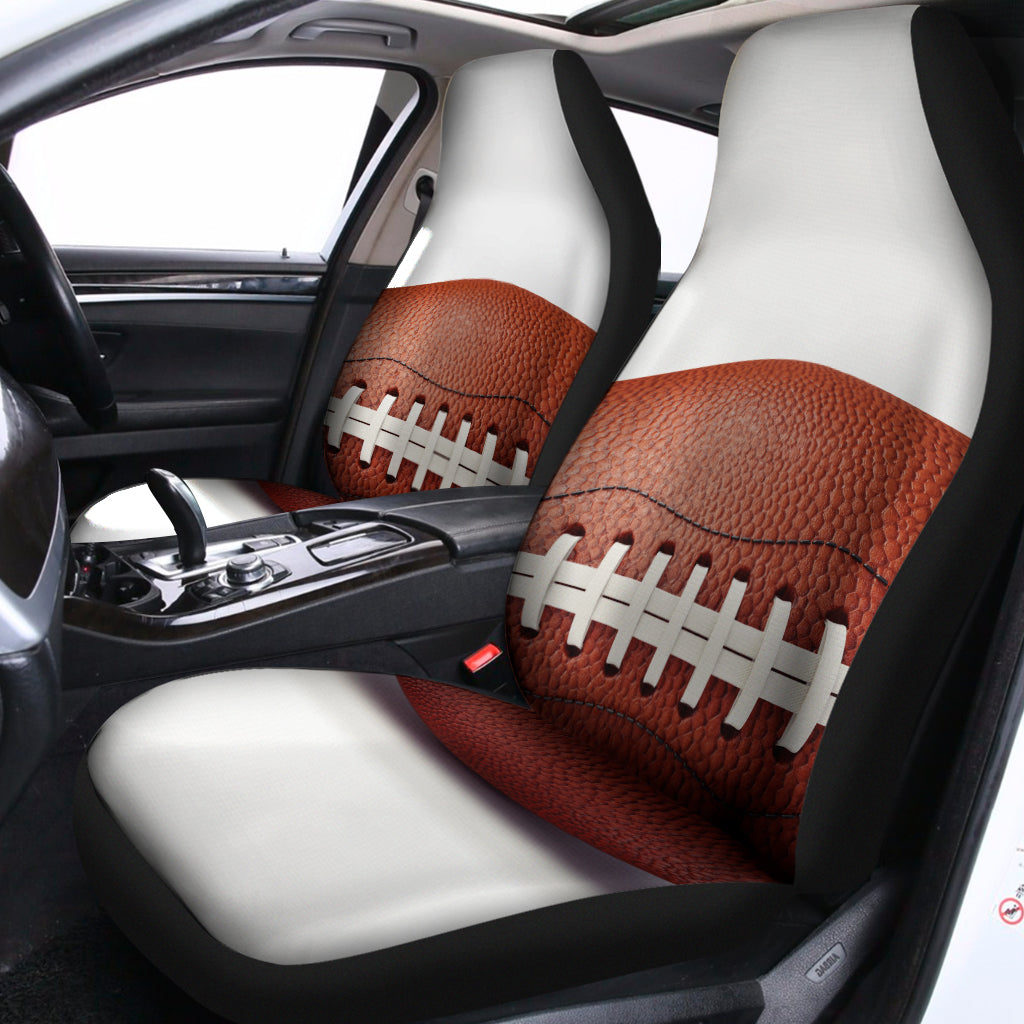 American Football Ball Print Universal Fit Car Seat Covers