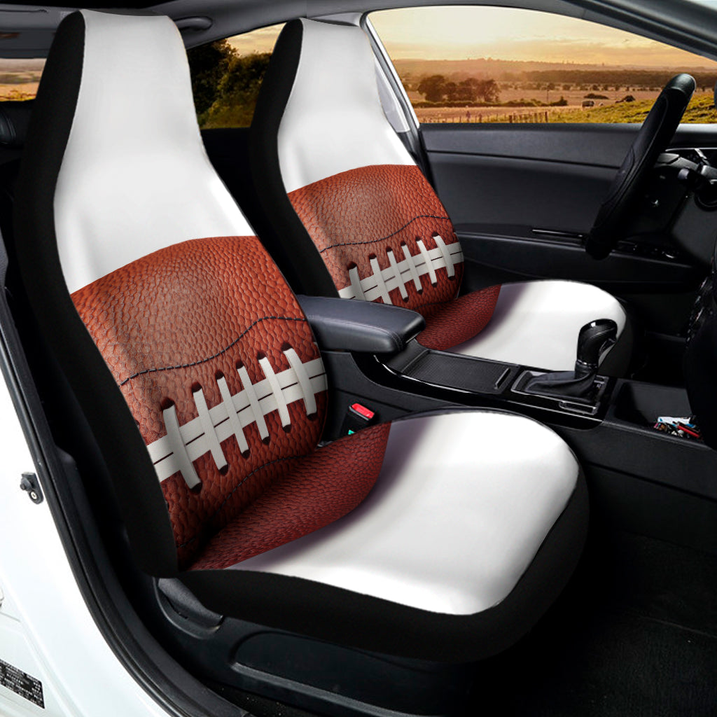 American Football Ball Print Universal Fit Car Seat Covers