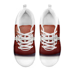 American Football Ball Print White Sneakers