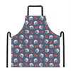 American Football Pattern Print Apron