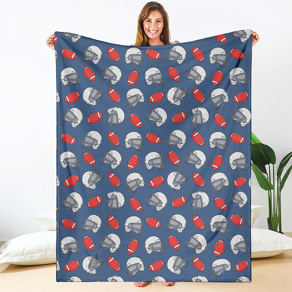 American Football Pattern Print Blanket