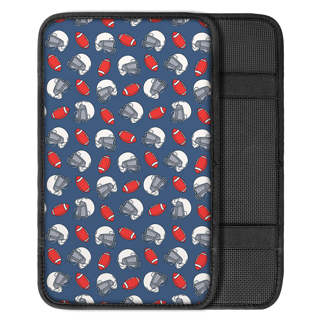 American Football Pattern Print Car Center Console Cover