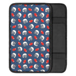 American Football Pattern Print Car Center Console Cover
