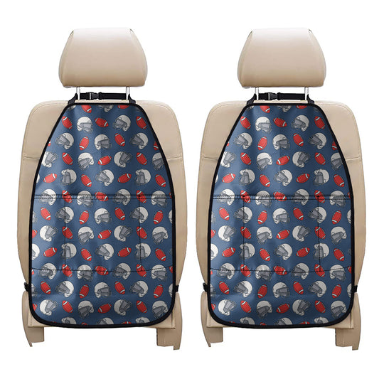 American Football Pattern Print Car Seat Organizers