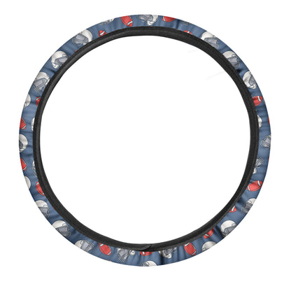 American Football Pattern Print Car Steering Wheel Cover