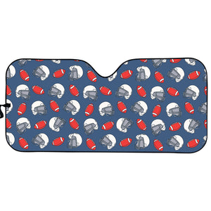 American Football Pattern Print Car Sun Shade