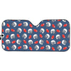 American Football Pattern Print Car Sun Shade