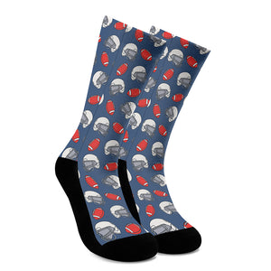 American Football Pattern Print Crew Socks