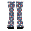 American Football Pattern Print Crew Socks