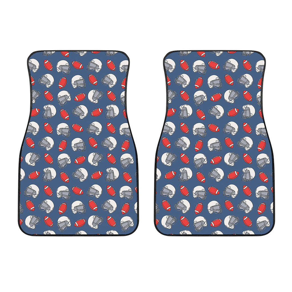 American Football Pattern Print Front Car Floor Mats