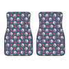 American Football Pattern Print Front Car Floor Mats