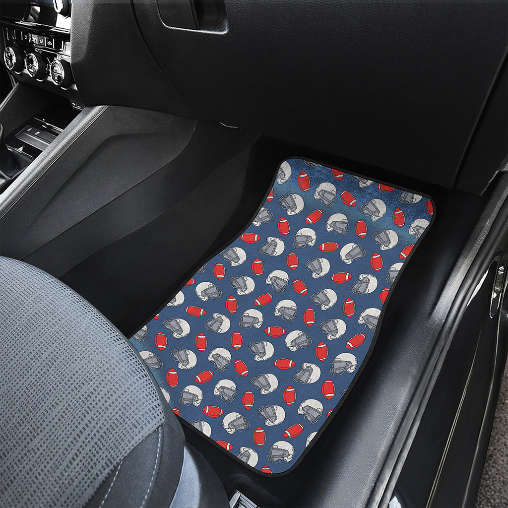 American Football Pattern Print Front Car Floor Mats