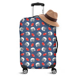 American Football Pattern Print Luggage Cover