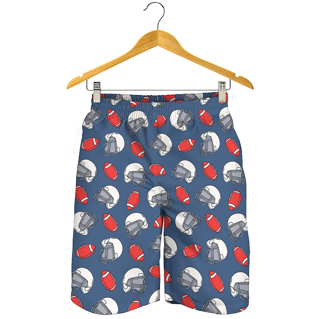 American Football Pattern Print Men's Shorts