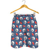 American Football Pattern Print Men's Shorts