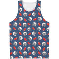 American Football Pattern Print Men's Tank Top