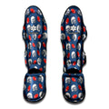American Football Pattern Print Muay Thai Shin Guards